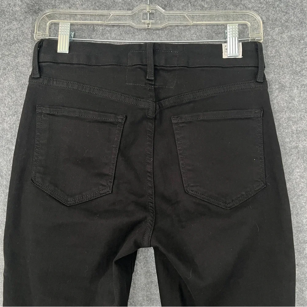 FRANK & EILEEN Women Sligo Denim Ankle Jeans Raw hem Black Size 27